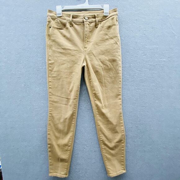 Talbots Pants Womens 8 Khaki High Waist Jegging Ankle Skinny Stretch Flawless - Picture 1 of 10